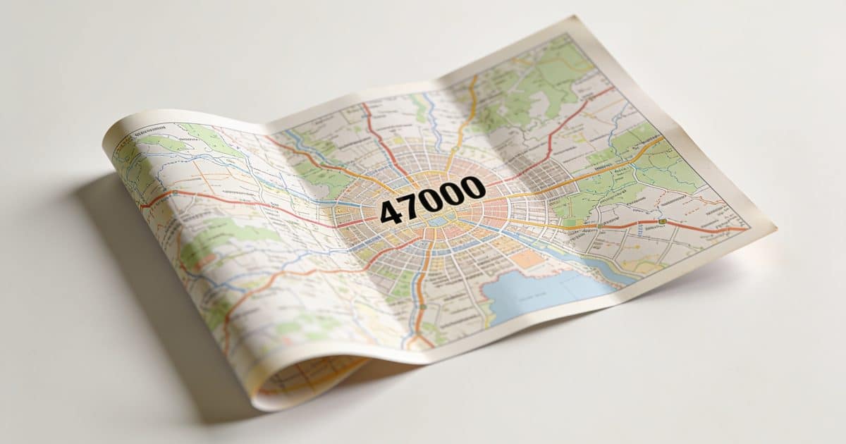 Une carte de la ville d'Agen avec un code postal visible.