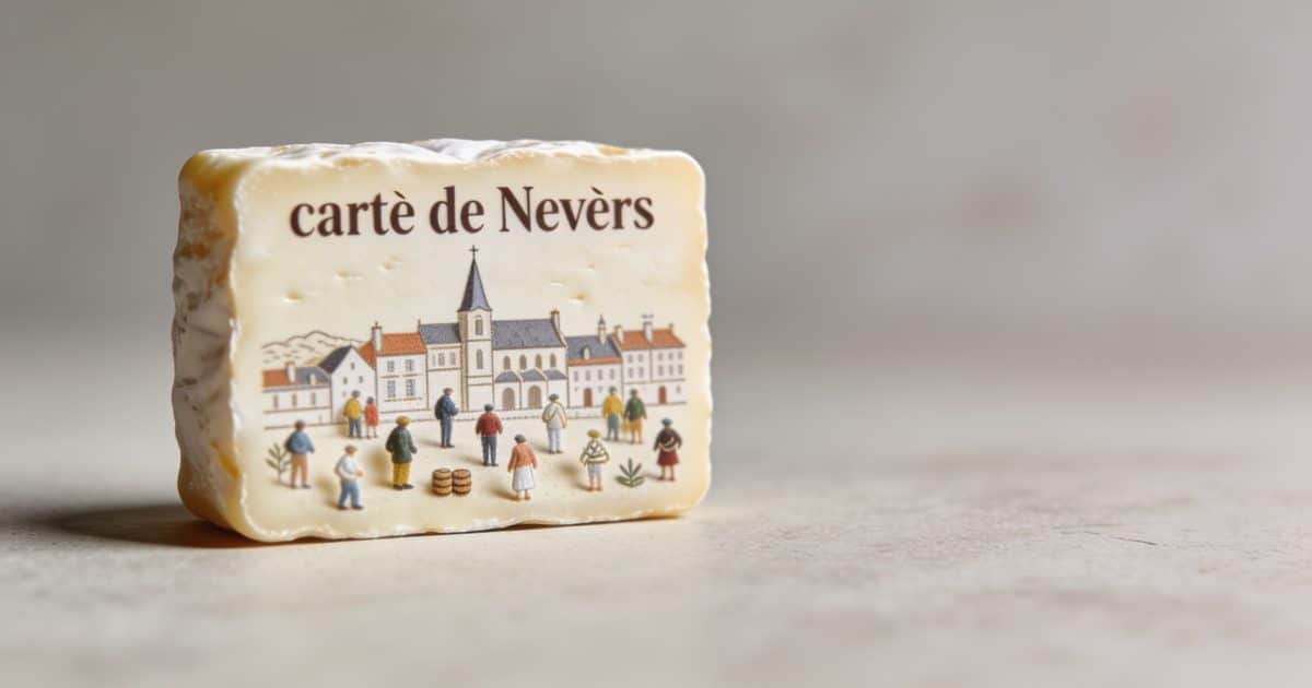 Photo d'une carte de Nevers avec sa population indiquée